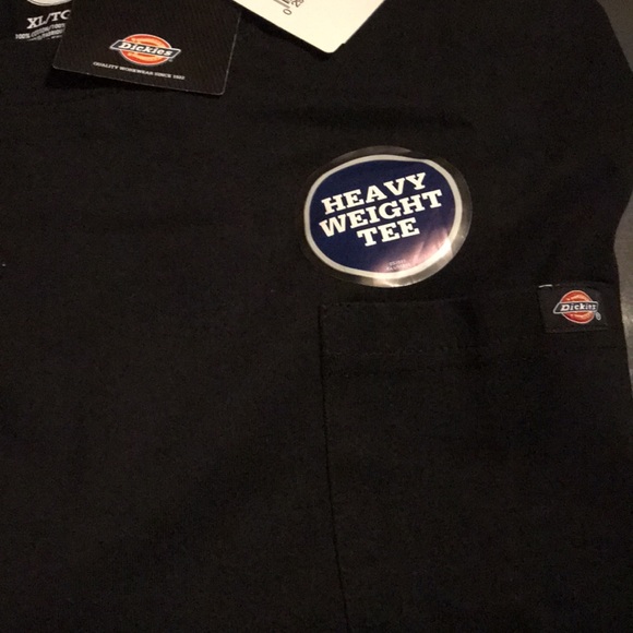 Dickies Black Mens Heavy Weight Tee SZ XL - Picture 5 of 6